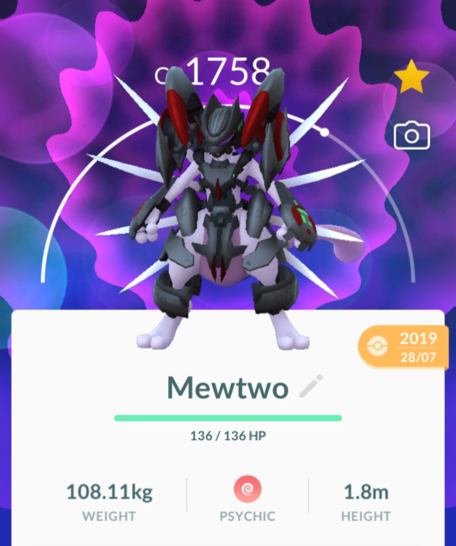Pokémon Shiny Mewtwo - Trade Go 1 Million Stardust
