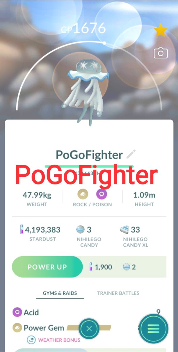 Pokémon GO Ultra Beast Buzzwole – Trade 1.000.000 stardust (Read Describe)  - PoGoFighter