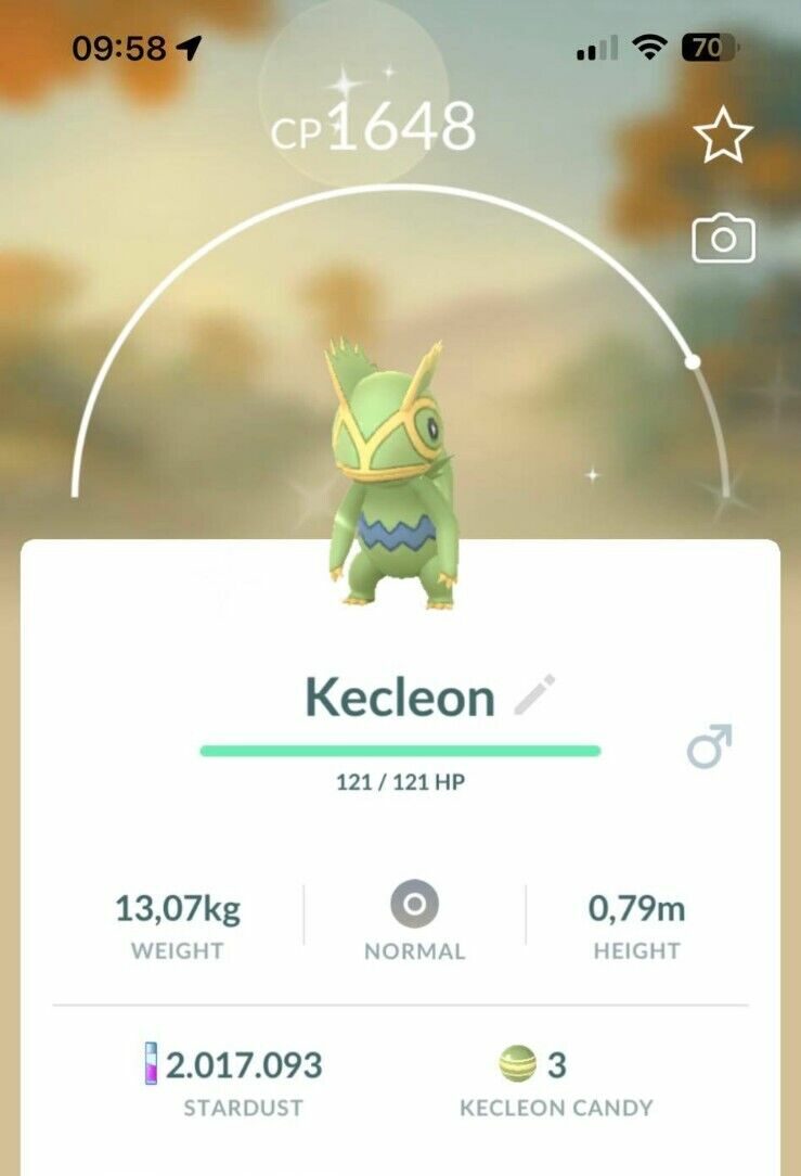 Pokemon Shiny Kecleon Mini P T C 60k